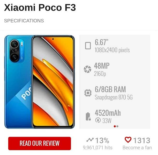 Xiaomi Poco F3 12/256 5G 0