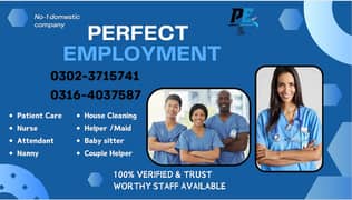 Patient care / Nurse / Patient Attendant/ Chinese cook