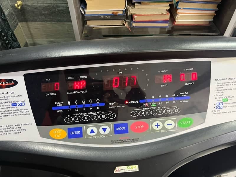 advance treadmill auto incline 4318 1