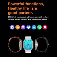 T800 Ultra2  Smart Watch Series 8 1.99 Bluetooth Call Smartwatch Heart 7