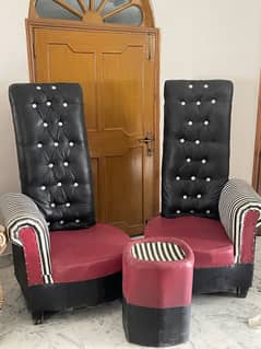Long Sofa Chairs with Table 0