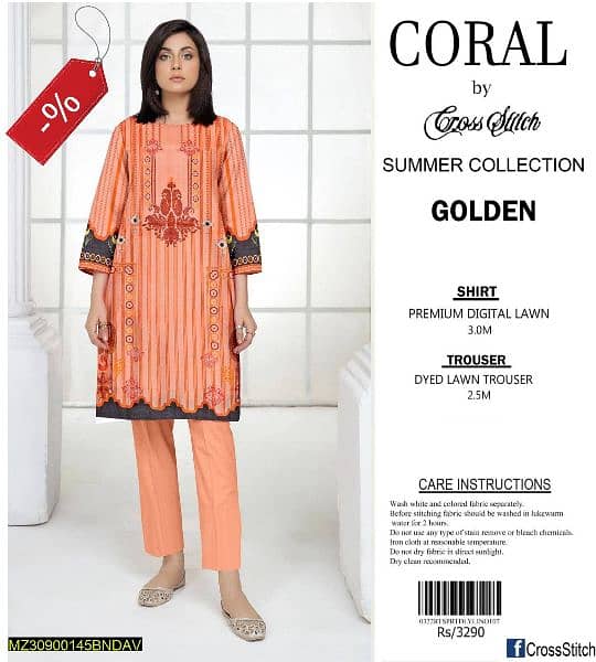 New Women Lawn Unstitched Suits 1