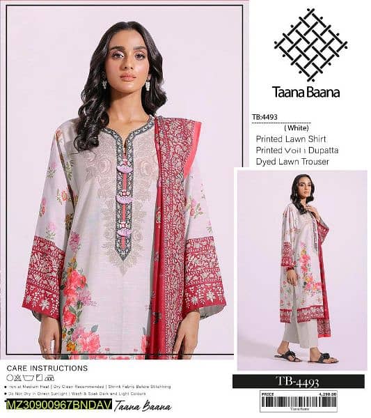 New Women Lawn Unstitched Suits 4