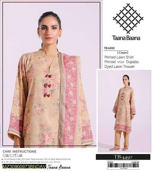 New Women Lawn Unstitched Suits 6