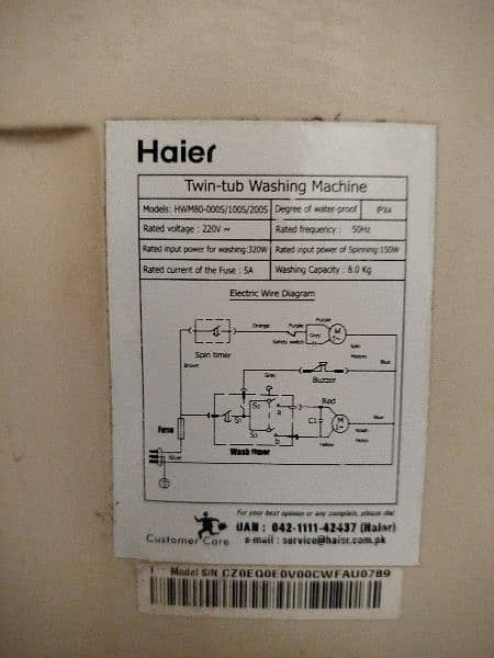 Haier HWM80-100s  8K capacity 4