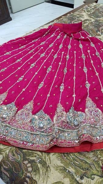 Pinkish red lehnga for bride 0