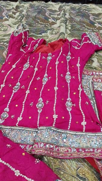 Pinkish red lehnga for bride 1