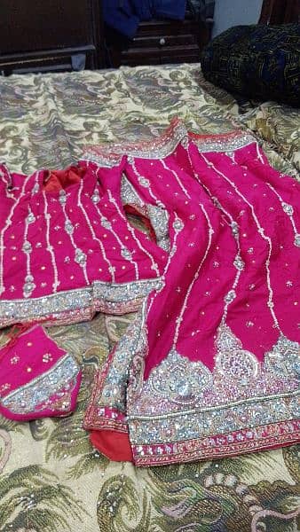 Pinkish red lehnga for bride 2