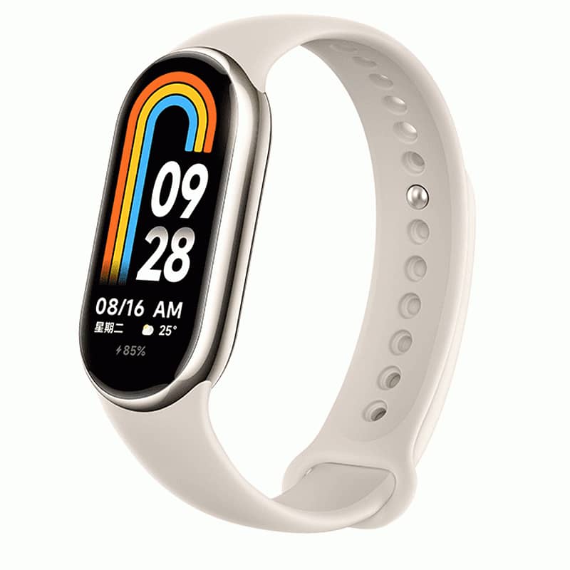Xiaomi Smart Band 8 Silver (with Protector & Extra Starp) 0