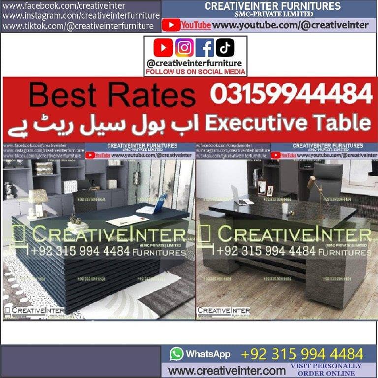 Office table Executive Chair Reception Manager Table Desk furniture 11