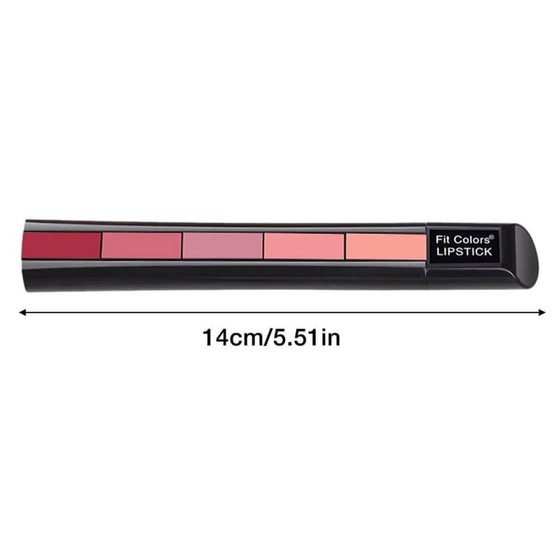 5in1 Romantic Matte Finish Lipstick Set - Beauty Essentia 3