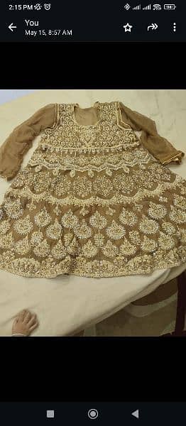 golden color dress for sell 1