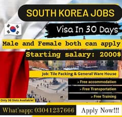 SOUTH KOREA JOB FOR MALE AND FEMALE