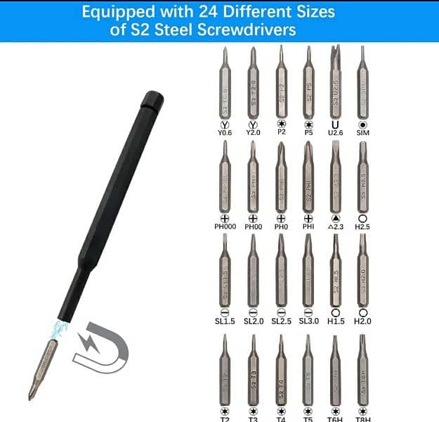 Magnetic Precision Screwdriver 25 in 1 2