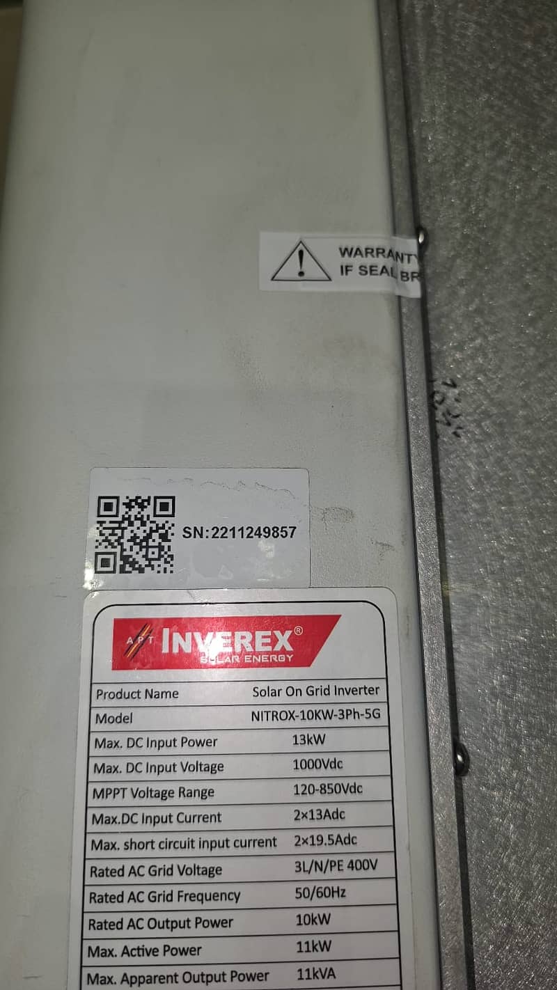 Inverex Nitrox10kw-3ph-5G on grid [ Urgent Sale ] 3