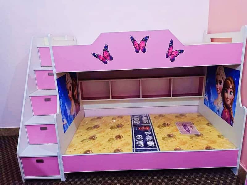 Bunk bed | Kid wooden bunker bed | Baby bed | Double bed | Triple bed 2