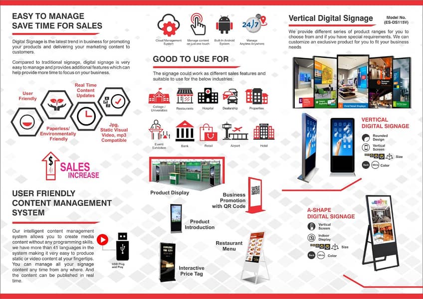 Digital signage LED Available in different sizes 7