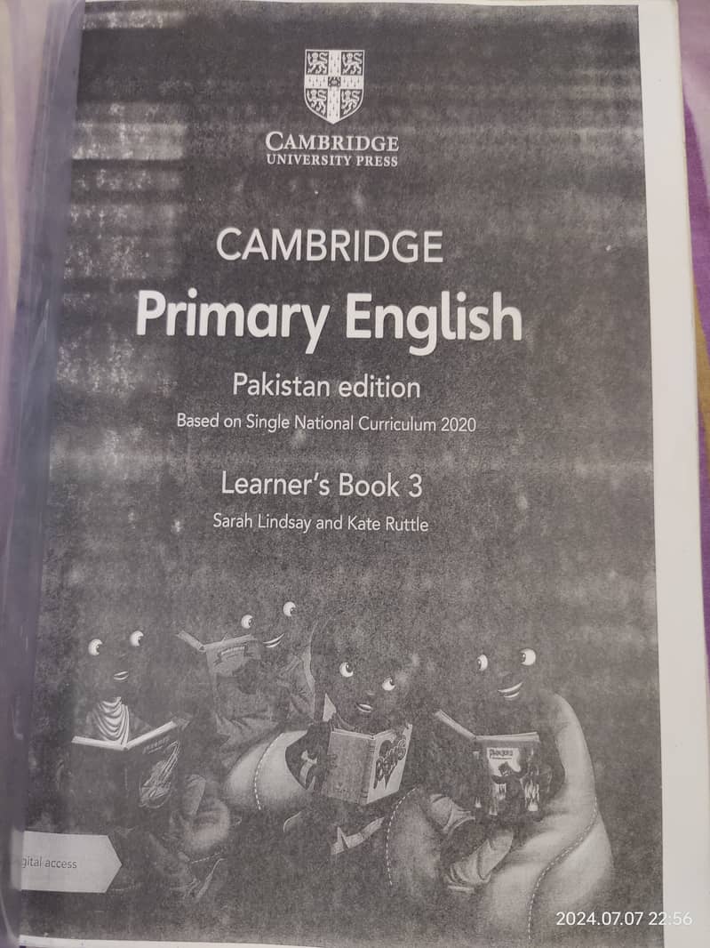 Cambridge Primary English and Maths Learner and workbook - LGS school 12