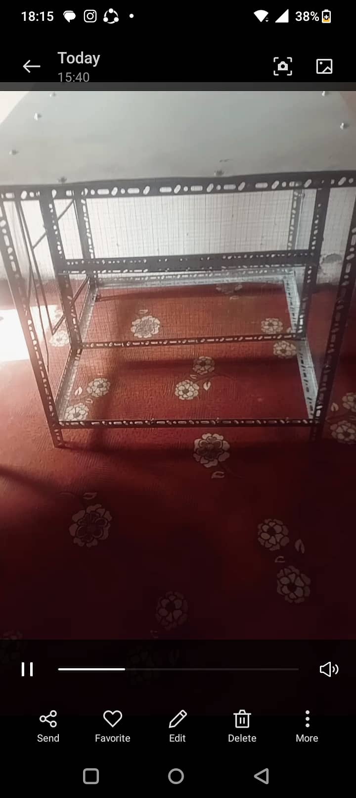 Cage for hen/birds for sale size 3ft hight 3ft width 3ft lenght 1