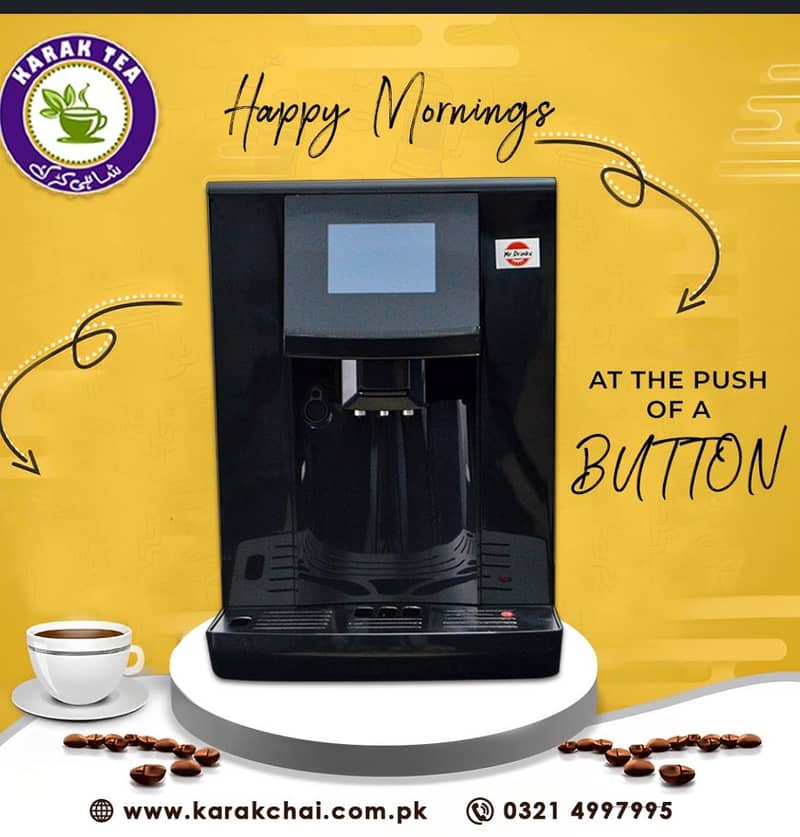 Tea and coffee machines 2,3,4,5 Option Flavours Machine 0