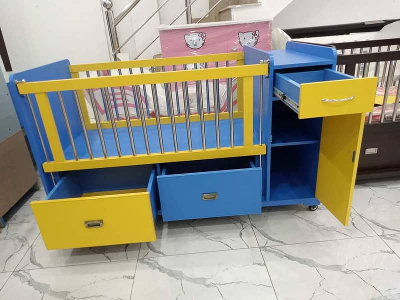 Baby cot / Baby beds / Kid wooden cot / kids bed / Kids furniture 16