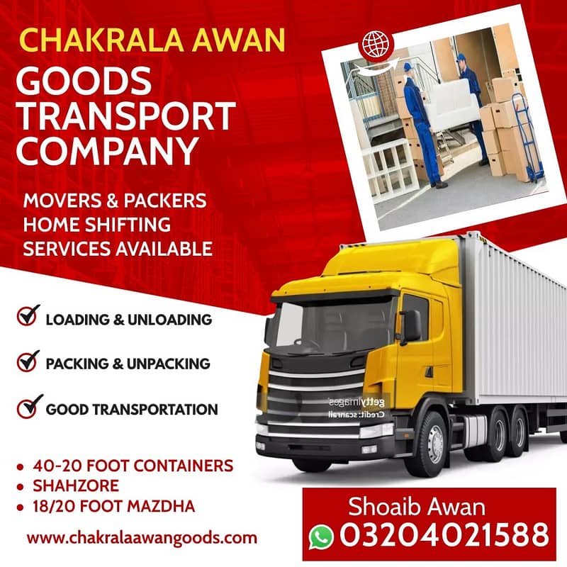 Packers Movers , Home Shifting, Relocation, Cargo, Goods Transport 0