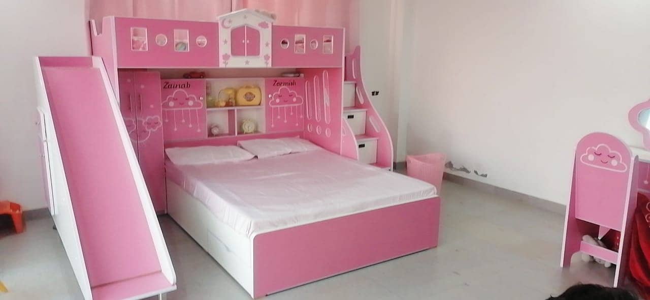 Bunk bed | Kid wooden bunker bed | kids bed | Double bed | Triple bed 18