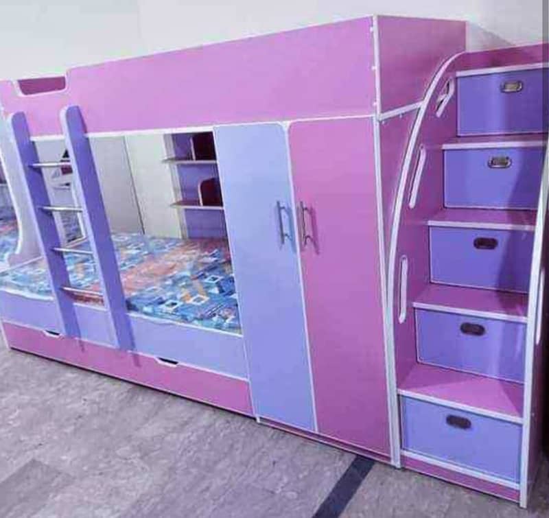 Bunk bed | Kid wooden bunker bed | kids bed | Double bed | Triple bed 5