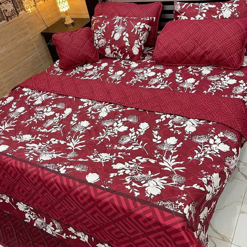 7Pc Printed Comforter Set 4