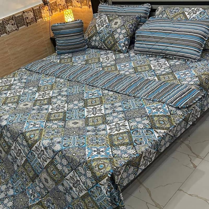 7Pc Printed Comforter Set 8