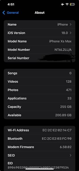 IPHONE XSMAX NON PTA 256 6