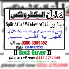 Used ya khrab ( Ac Split & Ac Window) Hamay Sell Kijiye. (all KARACHI) 0