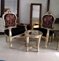 bed room chairs pure seesham wood with dico polish