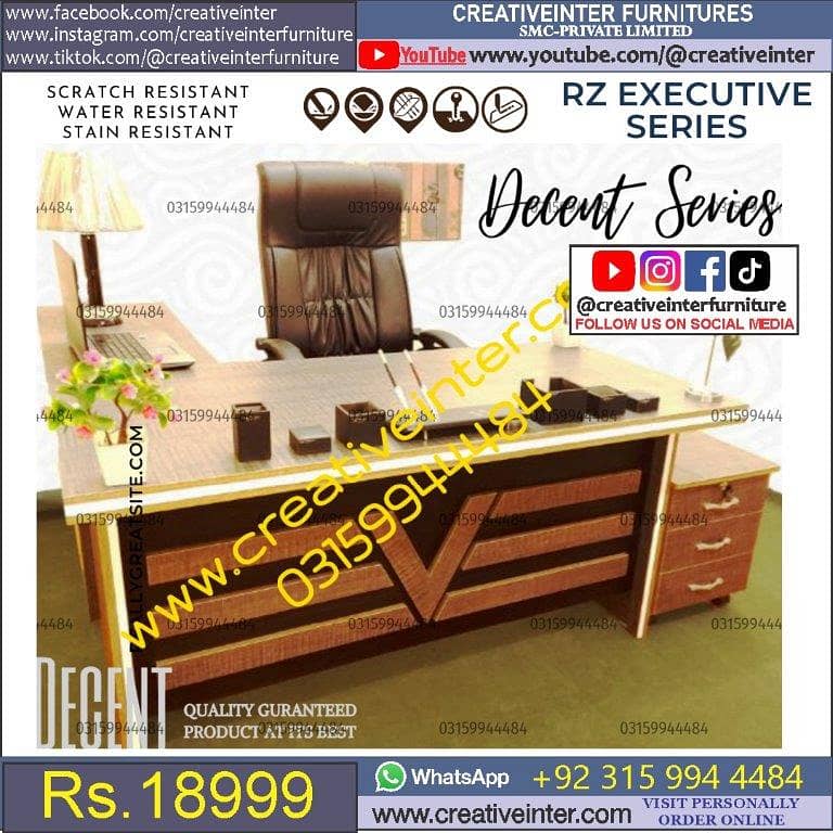 Office desk study workstation table home furniture shop chair sofa set 15