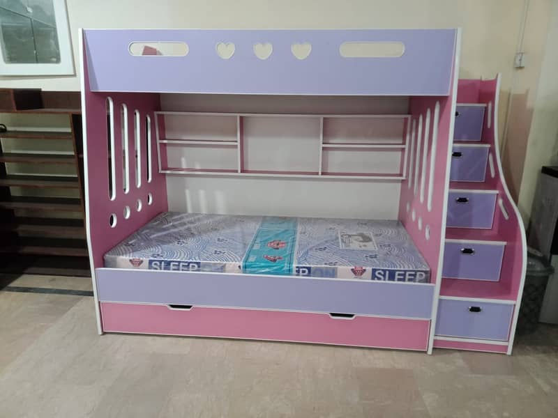 Bunk bed | Kid wooden bunker bed | kids bed | Double bed | Triple bed 3