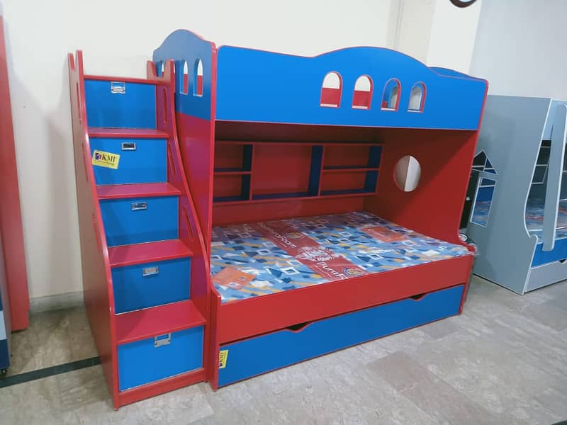 Bunk bed | Kid wooden bunker bed | kids bed | Double bed | Triple bed 8