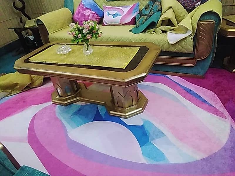 6 Seater sofa with deewan & table set 1