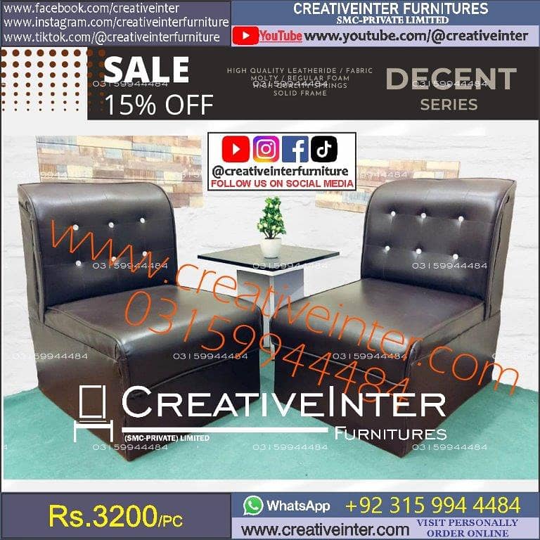 Office sofa table L shape desk corner visitor saloon set latest furnit 0