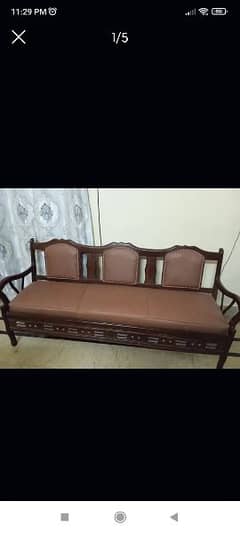 wooden made sofa set