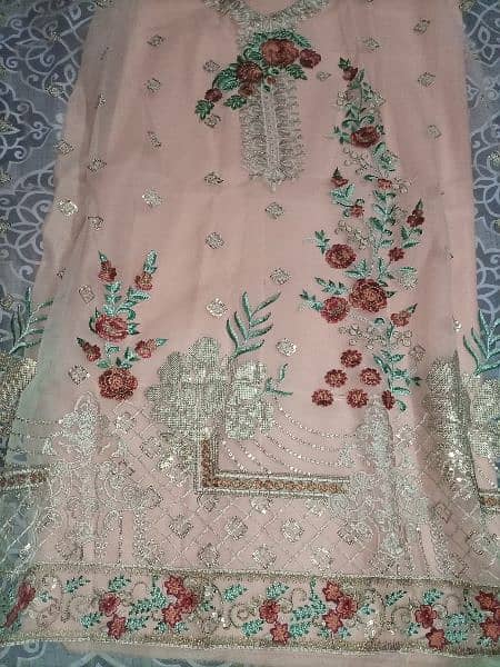 un stitched 3 PC embroided suits for wedding 2