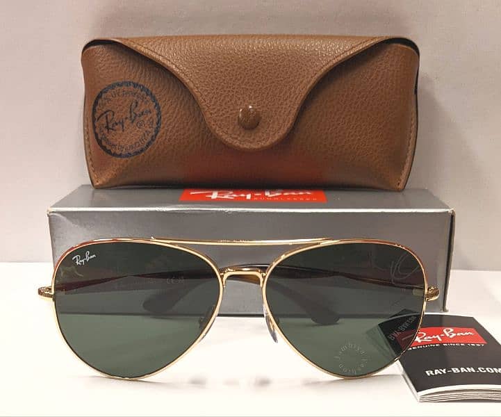 Original Ray-Ban Aviator Sunglasses, Made in Italy 0