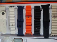 7 Straps Watch S100 7 in 1 with wireless Charging and dail cover