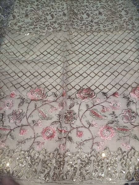 3 PC suit embroided un stitched for wedding or party 9