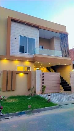 Luxury 5 Marla Double Storey Brand New House For Sale in Model City 1, Canal Road, Faisalabad