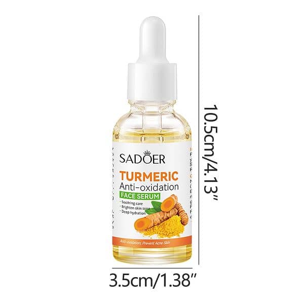 Sadoer Tumeric Anti-oxidation Face Serum Hydrating Firming Antioxida 4