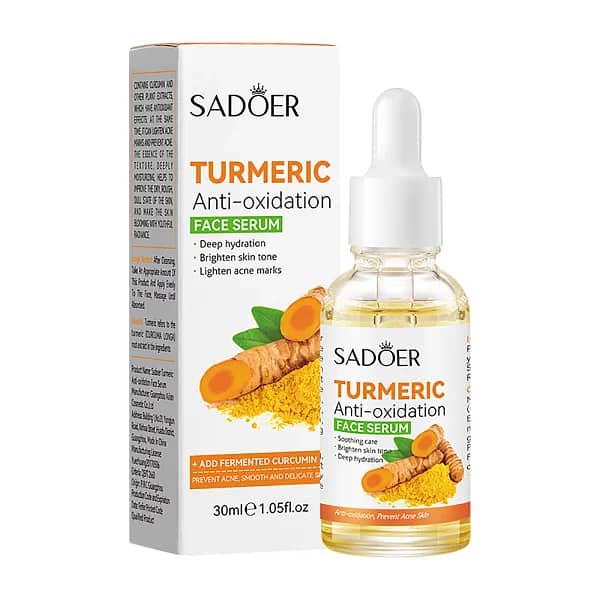 Sadoer Tumeric Anti-oxidation Face Serum Hydrating Firming Antioxida 5