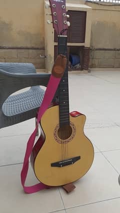 guitar in wooden