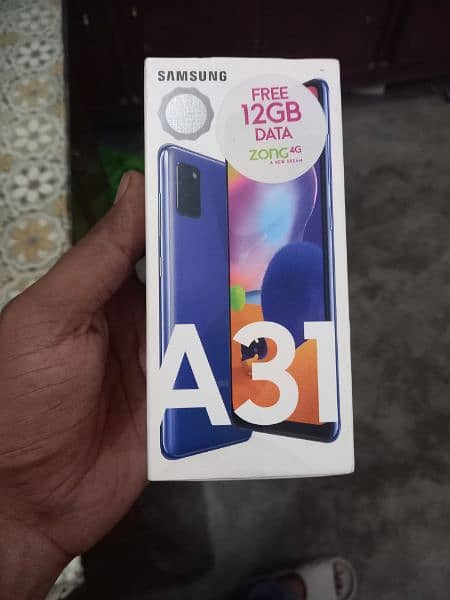 SAMSUNG A31 MOBILE 4/128 GB with Box Dual sim no open repair all good. 4