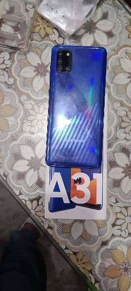 SAMSUNG A31 MOBILE 4/128 GB with Box Dual sim no open repair all good. 6