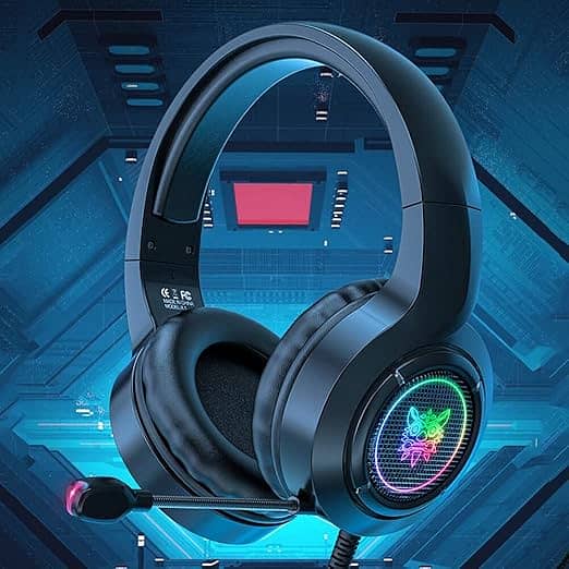 ONIKUMA X1 RGB Light Gaming Headphones Bass Stereo Gaming Headset Wit 1